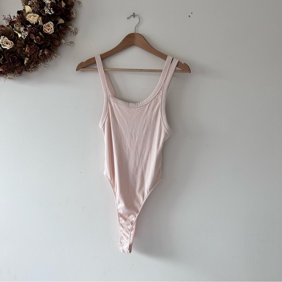 ZARA | Baby Pink Sleeveless Ribbed Bodysuit - Picture 4 of 6